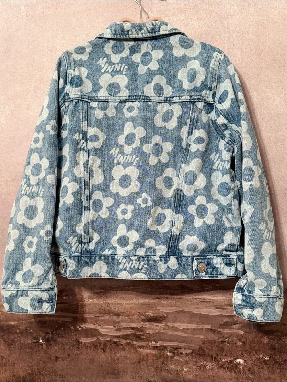 Disney Girls Minnie Mouse Denim Jacket Size M ( 7-8)